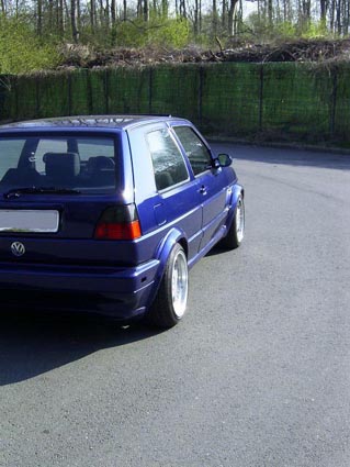 VW Golf II gecleant Profil hinten rechts schrg hochkant